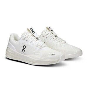 On THE ROGER Pro Undyed-White / Black Men's Tennis Shoes Roger Federer Size 12.5